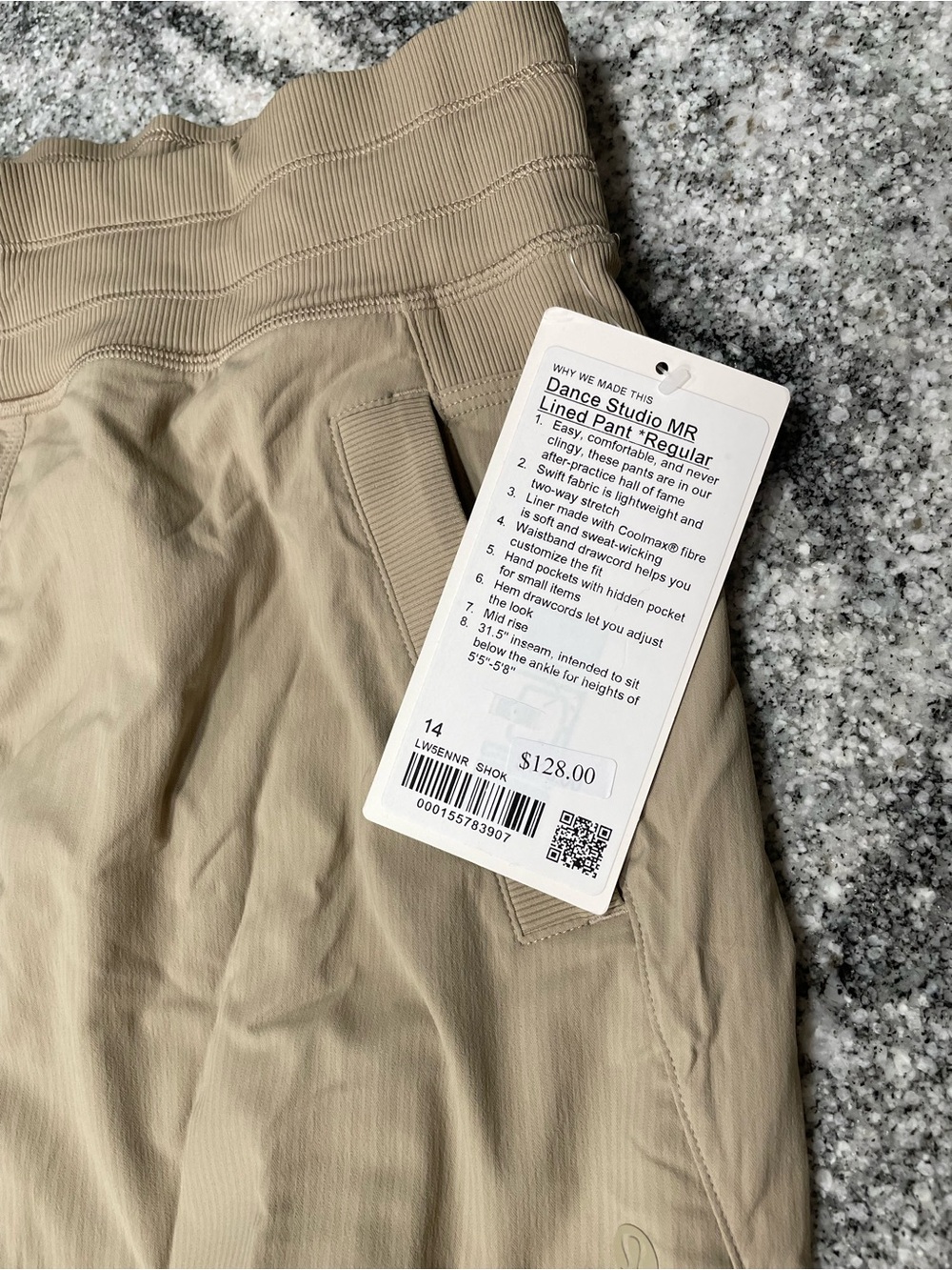 Lululemon Dance Studio Mid-Rise Pant, Regular, Sheer Oak - Picture 8 of 13